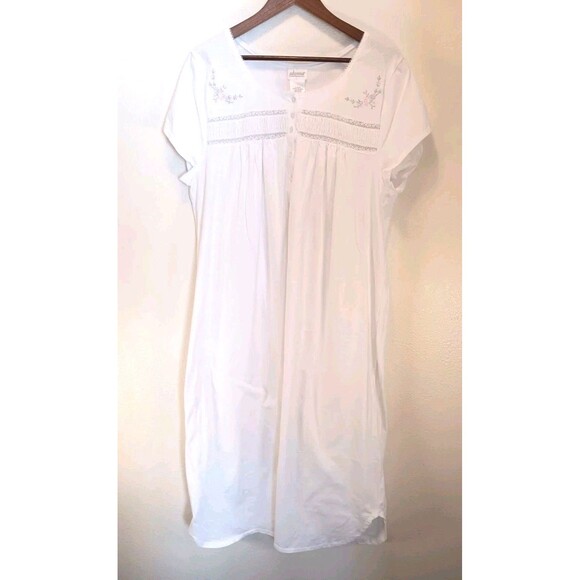 Adonna Other - NWT Adonna White 100% Cotton Nightgown XL Cottagecore Lace Floral Embroidery...